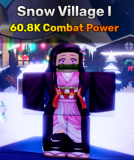 Snow Village world stage 1 in anime story roblox experience