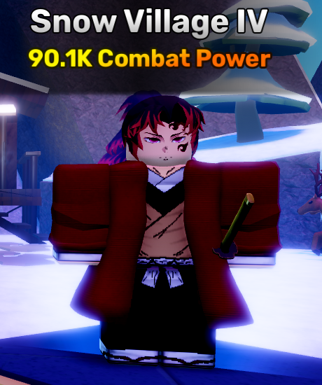 Snow Village world stage 4 in anime story roblox experience