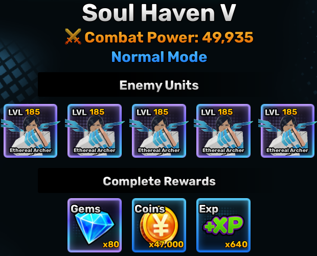 Soul Haven world stage 5 info in anime story roblox experience