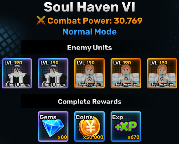 Soul Haven world stage 6 info in anime story roblox experience
