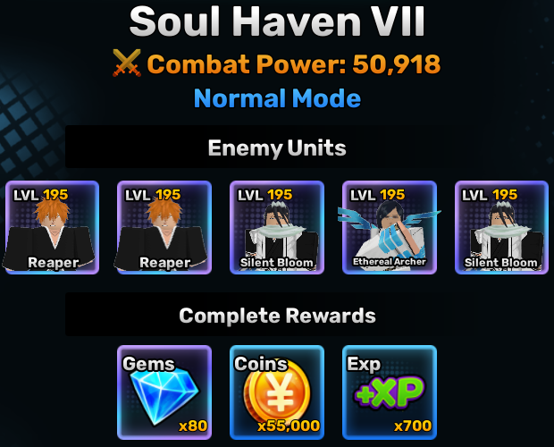 Soul Haven world stage 7 info in anime story roblox experience
