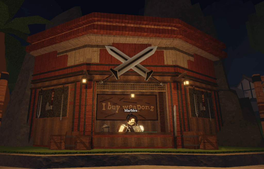 stonewake's cross seller npc area in the forge roblox experience