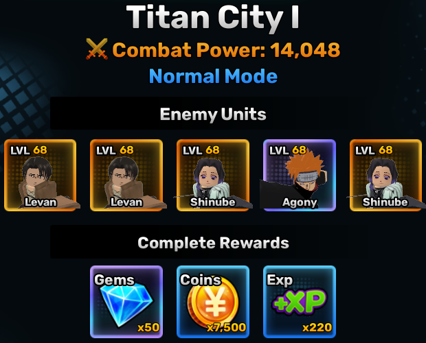 titan city world stage 1 info in anime story roblox experience