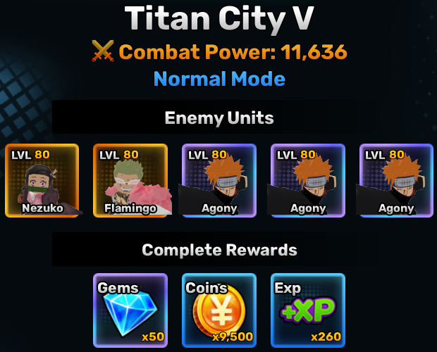 titan city world stage 5 info in anime story roblox experience