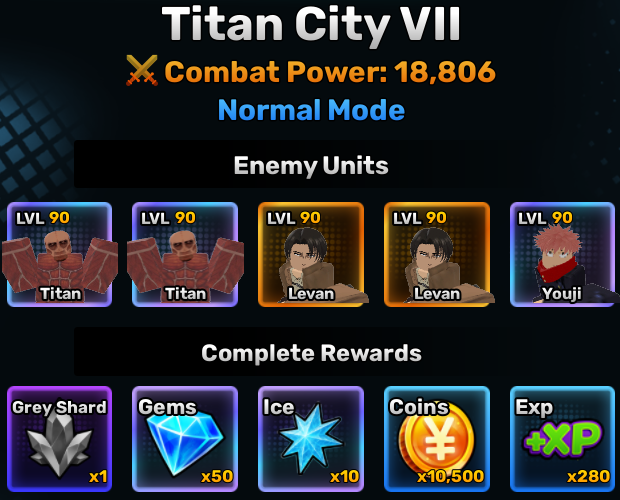 titan city world stage 7 info in anime story roblox experience