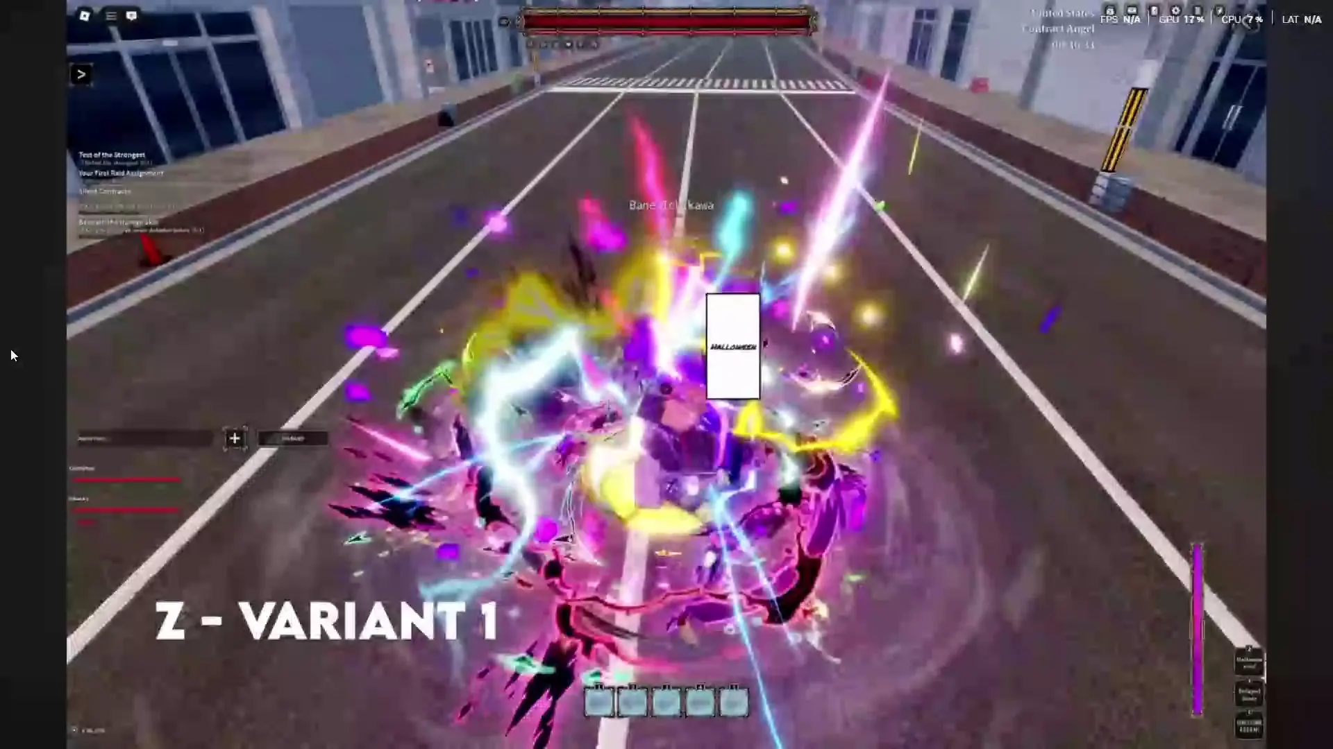 Player performing Cosmo Fiend's Z skill in Devil Hunter