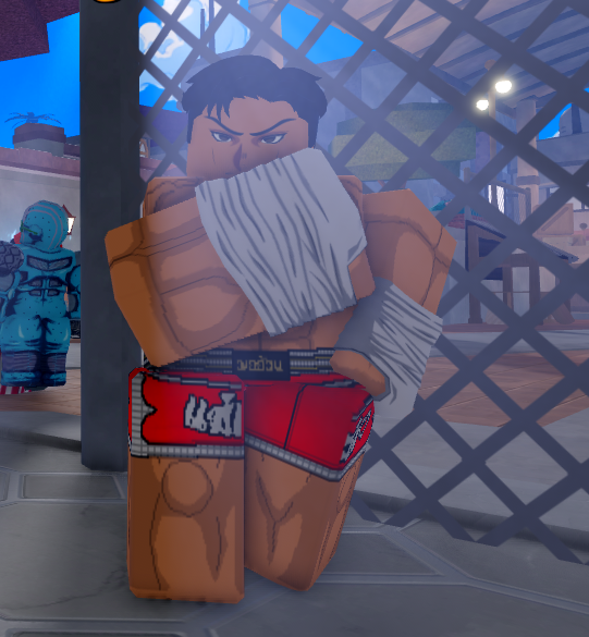 Muay Thai Fighting Style Teacher NPC in Bizarre Lineage Roblox experience