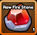 Raw Fire Stone item in Catch a Monster