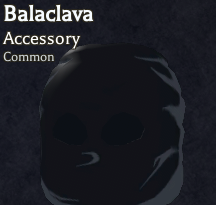 balaclava accessory in bizarre lineage