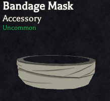 bandage mask accessory in bizarre lineage