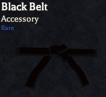 Black belt accessory in bizarre lineage