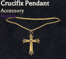 crucifix pendant accessory in bizarre lineage