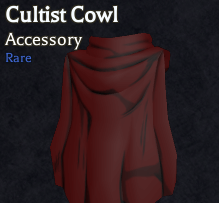 cultist cowl accessory in bizarre lineage