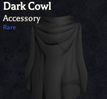 dark cowl  accessory in bizarre lineage