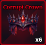 Corrupt Crown Item in Sailor Piece on Roblox. used to craft the Saber Alter Melee. Dropped by the Saber Alter Boss NPC, which you can summon using the Dark Grail.