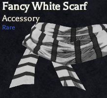 fancy white scarf accessory in bizarre lineage