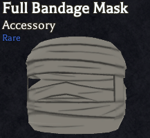 full bandage mask accessory in bizarre lineage