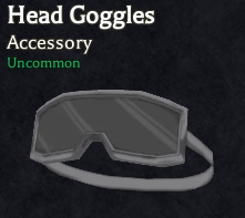 head goggles accessory in bizarre lineage