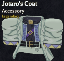 jotaro's Coat accessory in bizarre lineage