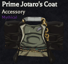 prime jotaro's coat accessory in bizarre lineage