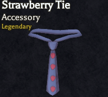 strawberry tie accessory in bizarre lineage