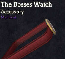 The bosses watch  accessory in bizarre lineage