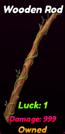 Wooden Rod in Titan Fishing roblox experience