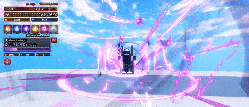 Aizen Sword V Attack from Sailor Piece Roblox Experience