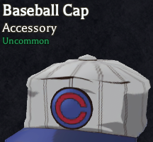 baseball cap accessory in bizarre lineage