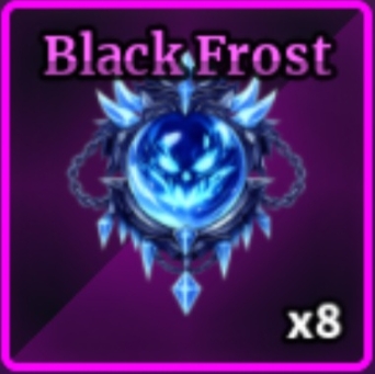 Black Frost Item in Sailor Piece Roblox experience.