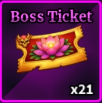 Boss Ticket Item in Sailor Piece Roblox experience.