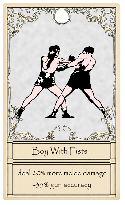 Boy With Fists Card from Bridger Western Roblox Experience
