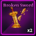 Broken Sword Item in Sailor Piece Roblox experience.