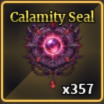 Calamity Seal Item in Sailor Piece Roblox experience.