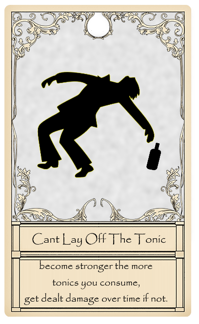 Cant Lay Off The Tonic Card from Bridger Western Roblox Experience