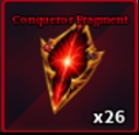 Conqueror Fragment Item in Sailor Piece Roblox experience.