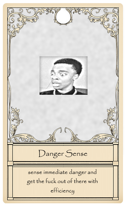 Danger Sense Card from Bridger Western Roblox Experience