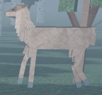 The Deer Animal in Foresto Roblox Experience.
