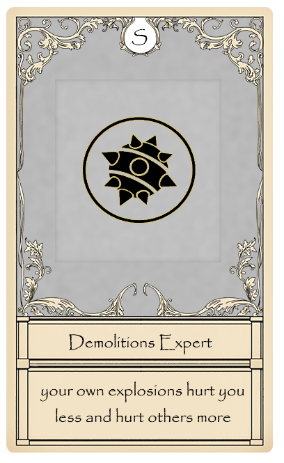 Demolitions Expert Card from Bridger Western Roblox Experience