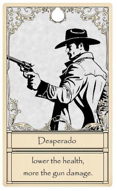 Desperado Card from Bridger Western Roblox Experience