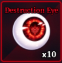 Destruction Eye Item in Sailor Piece Roblox experience.