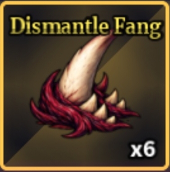 Dismantle Fang Item in Sailor Piece Roblox experience.