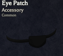 eye patch accessory in bizarre lineage
