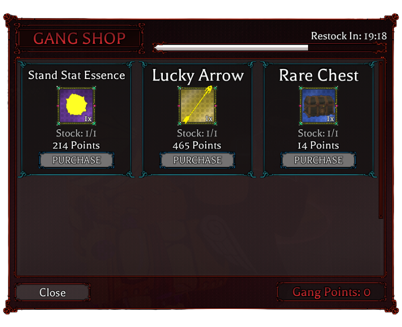 gang shop in bizarre lineage roblox experience