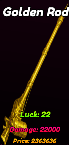 Golden Rod in Titan Fishing roblox experience