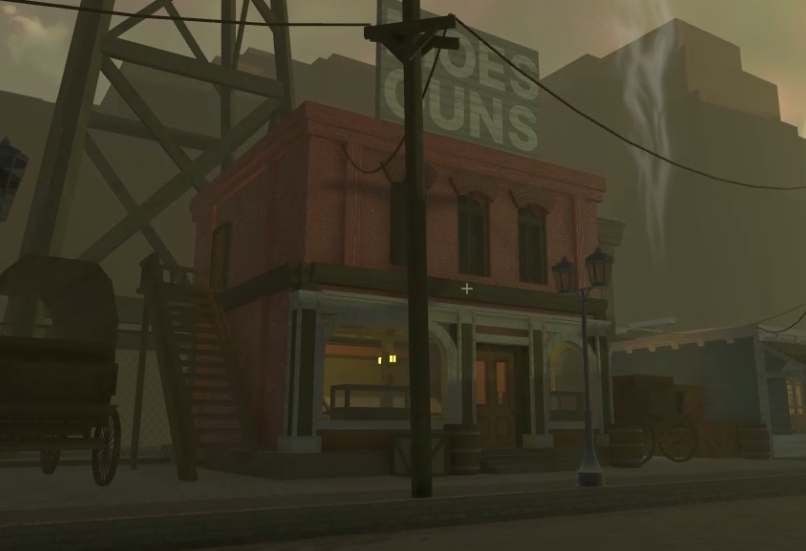 The Gun Store in Bridger: Western Roblox Experience.