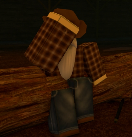 The Jim NPC in Bridger: Western Roblox Experience.