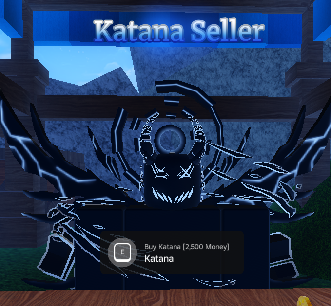 Katana Sword Seller NPC from Sailor Piece Roblox Experience