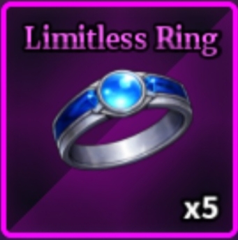 Limitless Ring Item in Sailor Piece Roblox experience.