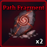 Path Fragment Item drop from Strongest Shinobi (Madara) Boss from on Ninja Island in Roblox Experience Sailor Piece